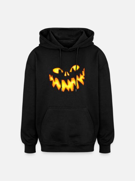 Pumpkin - Oversized Unisex Hoodie - Schwarz