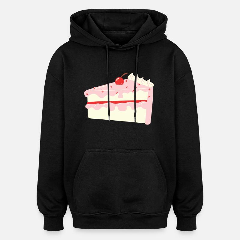 Cherry Cake - Oversized Unisex Hoodie - Schwarz