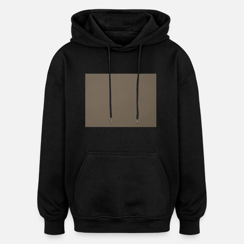 Braune Wand - Oversized Unisex Hoodie - Schwarz