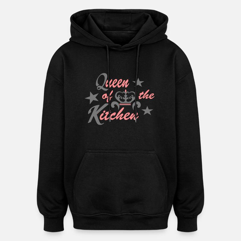 kochen - Oversized Unisex Hoodie - Schwarz