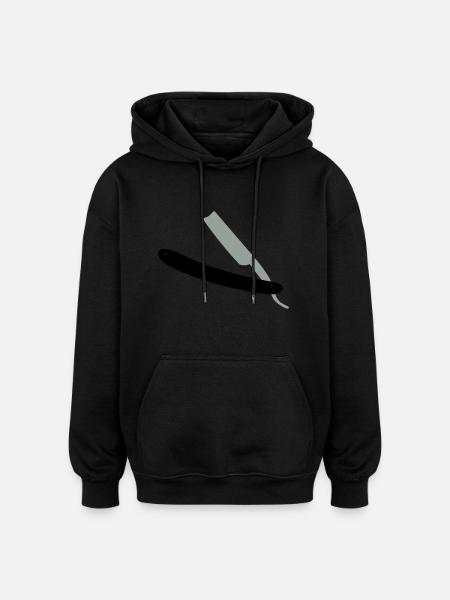 Razor - Oversized Unisex Hoodie - black