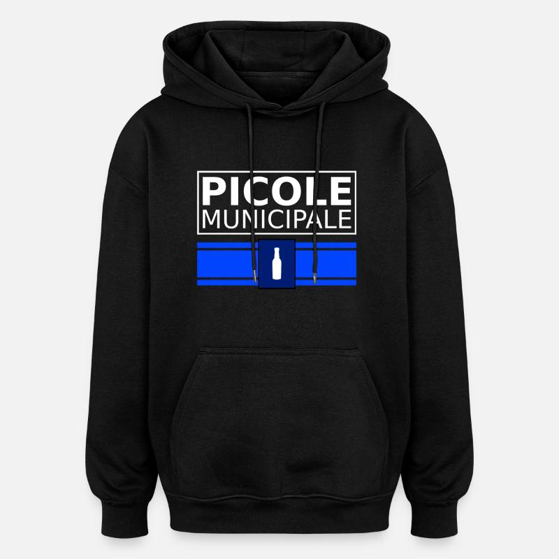 picole municipale - Sweat à capuche oversize unisexe - noir