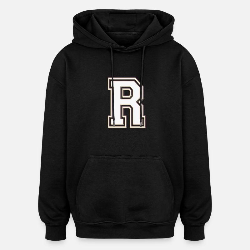 r - Oversized Unisex Hoodie - Schwarz