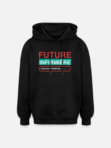 Future Nurse - Oversized Unisex Hoodie - black