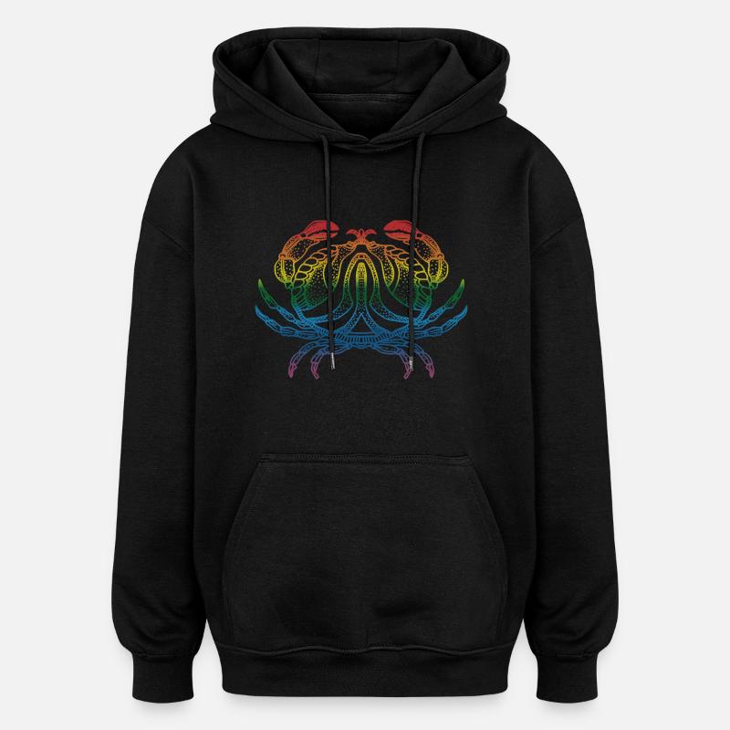 Krebs - Oversized Unisex Hoodie - Schwarz