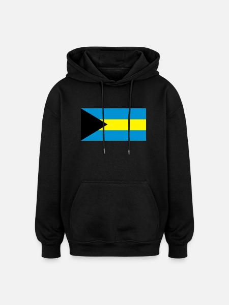 Bahamas Flagge - Oversized Unisex Hoodie - Schwarz