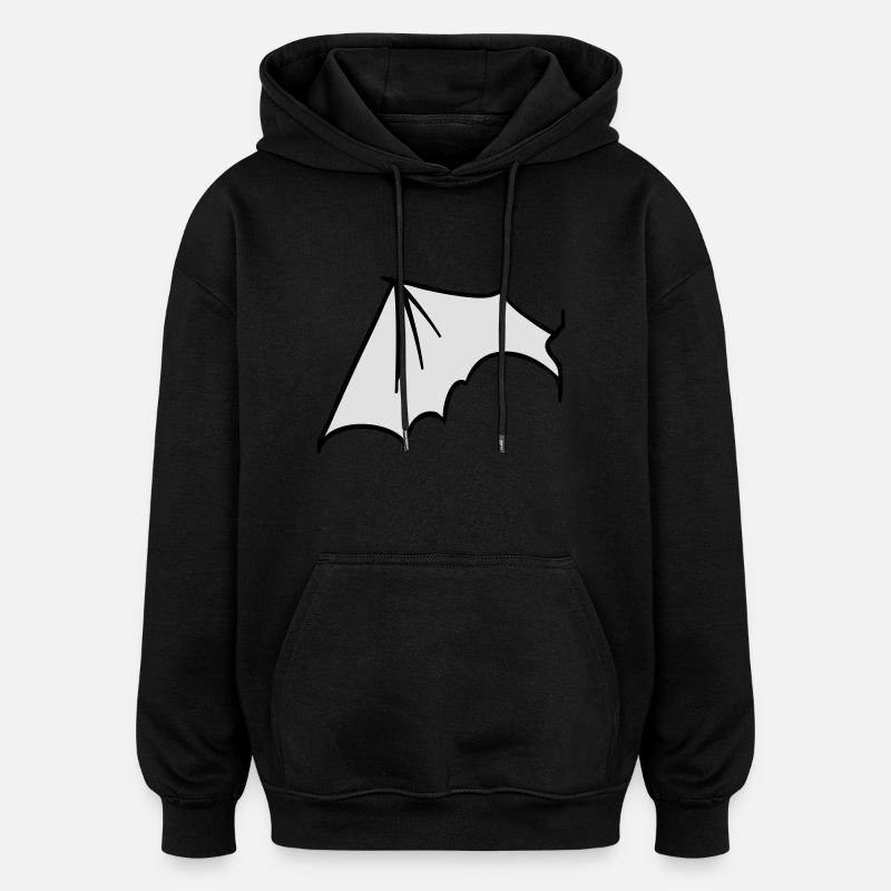 batwing_left - Oversized Unisex Hoodie - black
