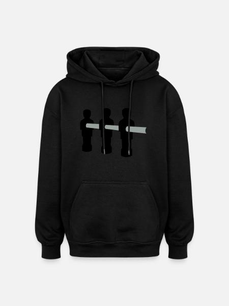 Foosball - Oversized Unisex Hoodie - black