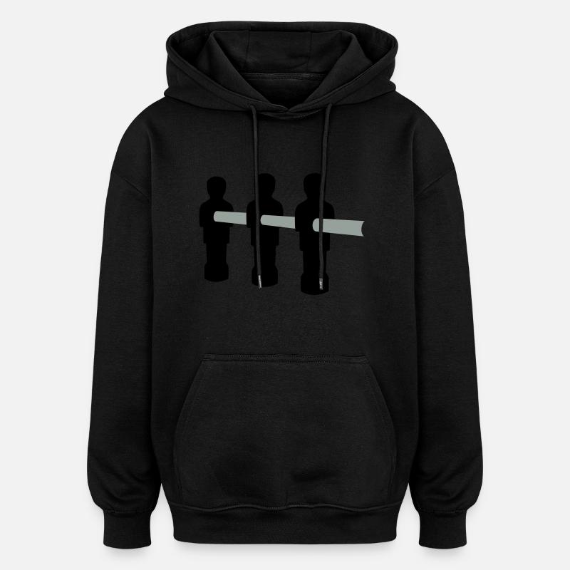 Kicker - Oversized Unisex Hoodie - Schwarz