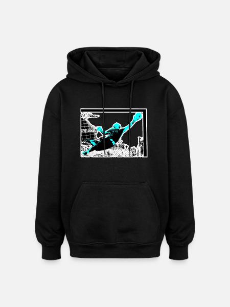 Torwart - Oversized Unisex Hoodie - Schwarz