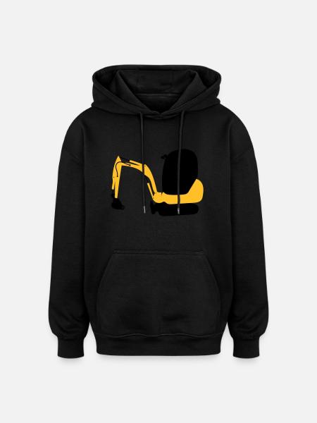 Bagger - Oversized Unisex Hoodie - Schwarz