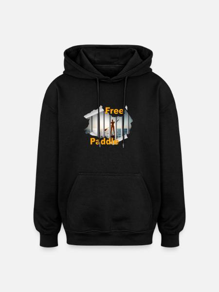 Paddle - Oversized Unisex Hoodie - black