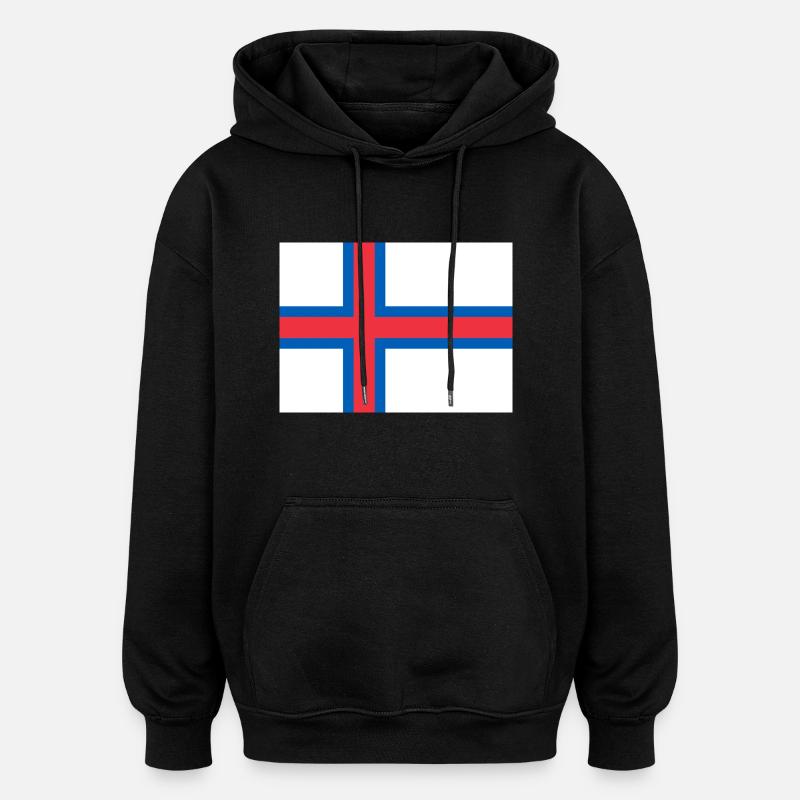 Färöer Inseln - Oversized Unisex Hoodie - Schwarz