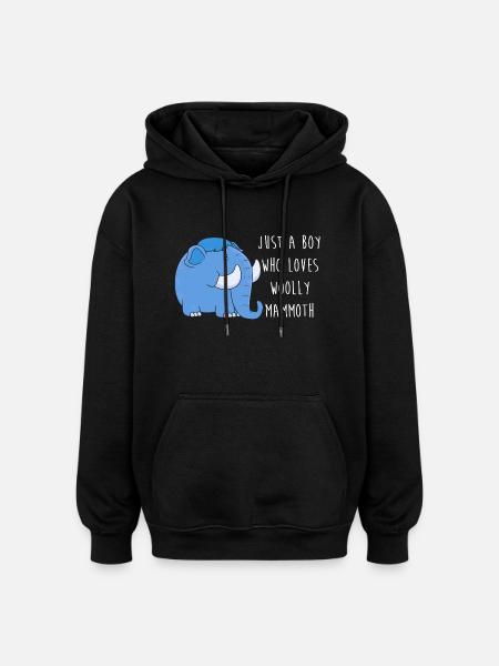 Mammoth - Oversized Unisex Hoodie - black
