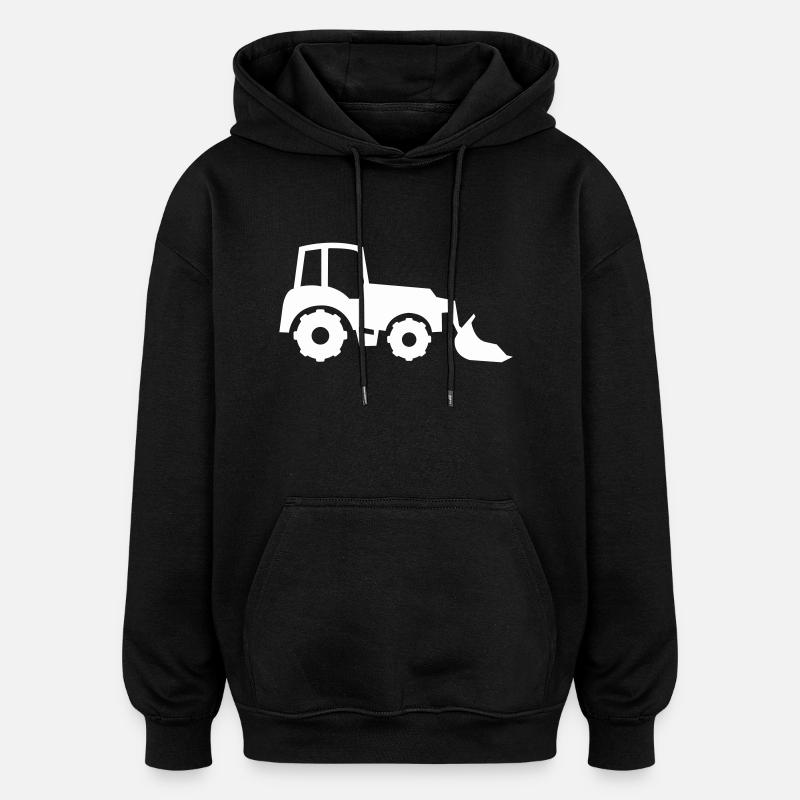 excavatrice - Sweat à capuche oversize unisexe - noir