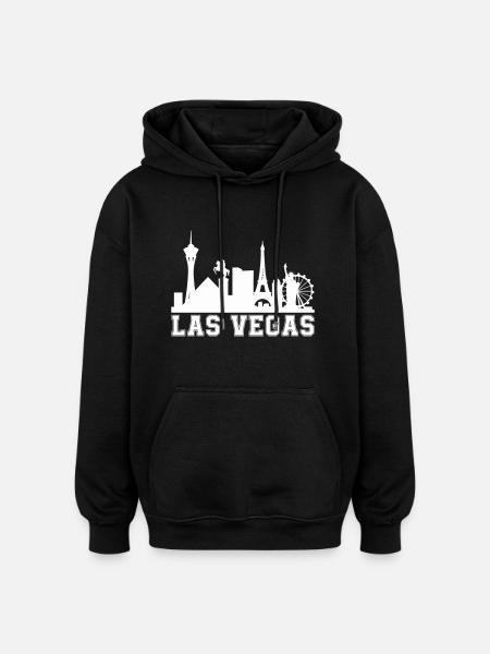Vegas Skyline - Oversized Unisex Hoodie - black