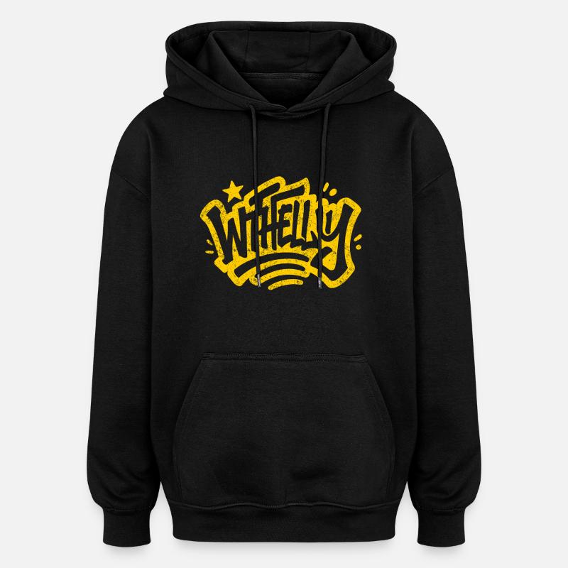 Was zum Teufel? - Oversized Unisex Hoodie - Schwarz