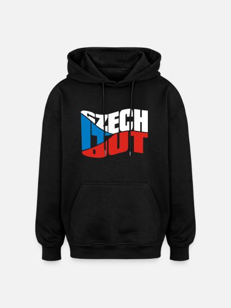 chech - Oversized Unisex Hoodie - Schwarz