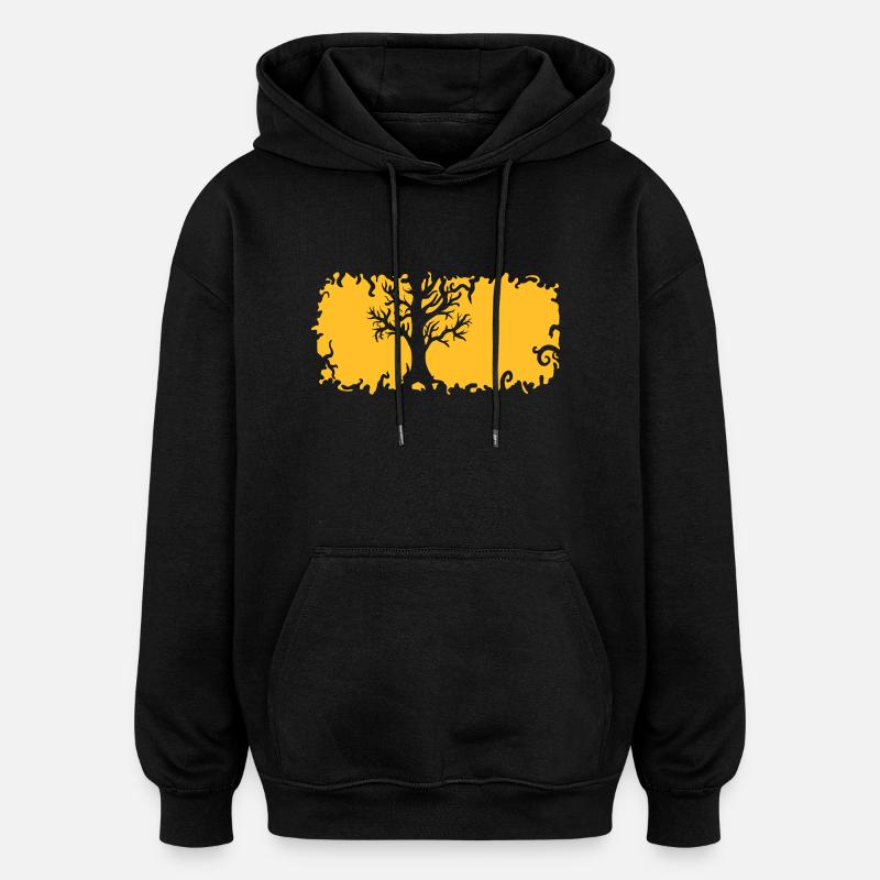 Baum - Oversized Unisex Hoodie - black