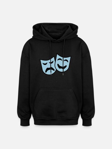 theater_2c - Oversized Unisex Hoodie - black