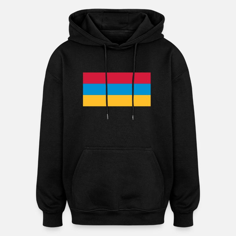 Arménie (V) - Sweat à capuche oversize unisexe - noir