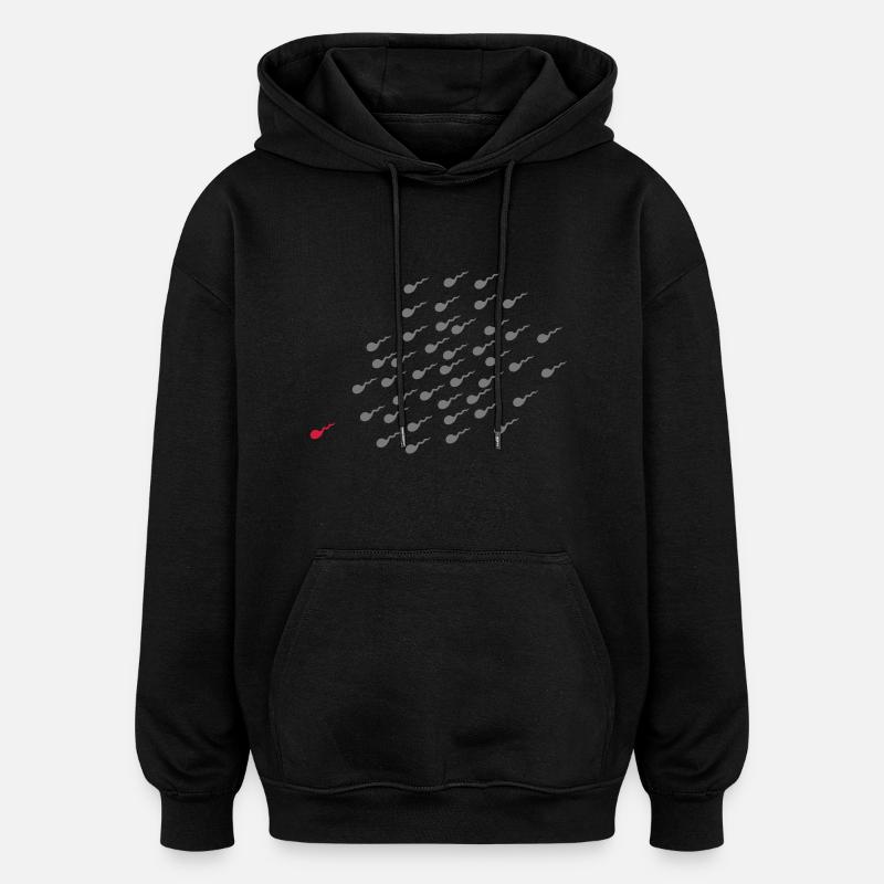 Gagnant - Sweat à capuche oversize unisexe - noir