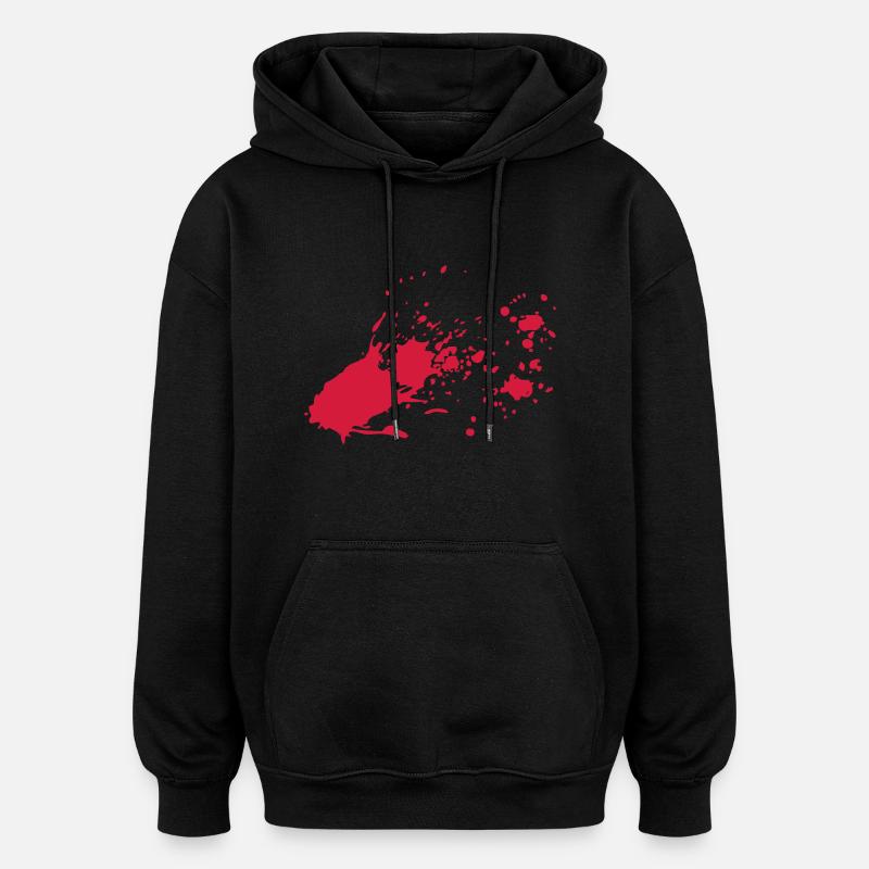 Blutspritzen - Oversized Unisex Hoodie - Schwarz