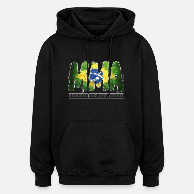 mma brasilien - Oversized Unisex Hoodie - Schwarz