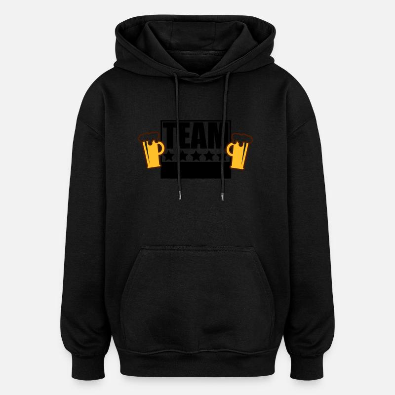 team_malorca_10_3f - Oversized Unisex Hoodie - Schwarz