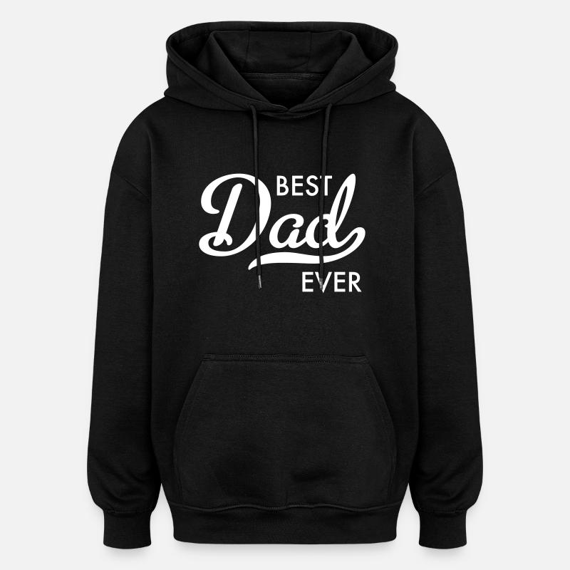 papa - Sweat à capuche oversize unisexe - noir