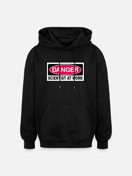 Scientist - Oversized Unisex Hoodie - black