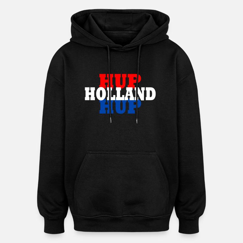 Hup holland hup - Sweat à capuche oversize unisexe - noir
