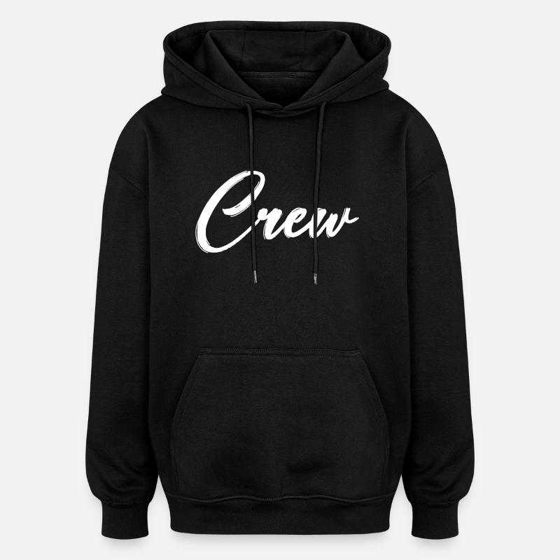 équipage - Sweat à capuche oversize unisexe - noir