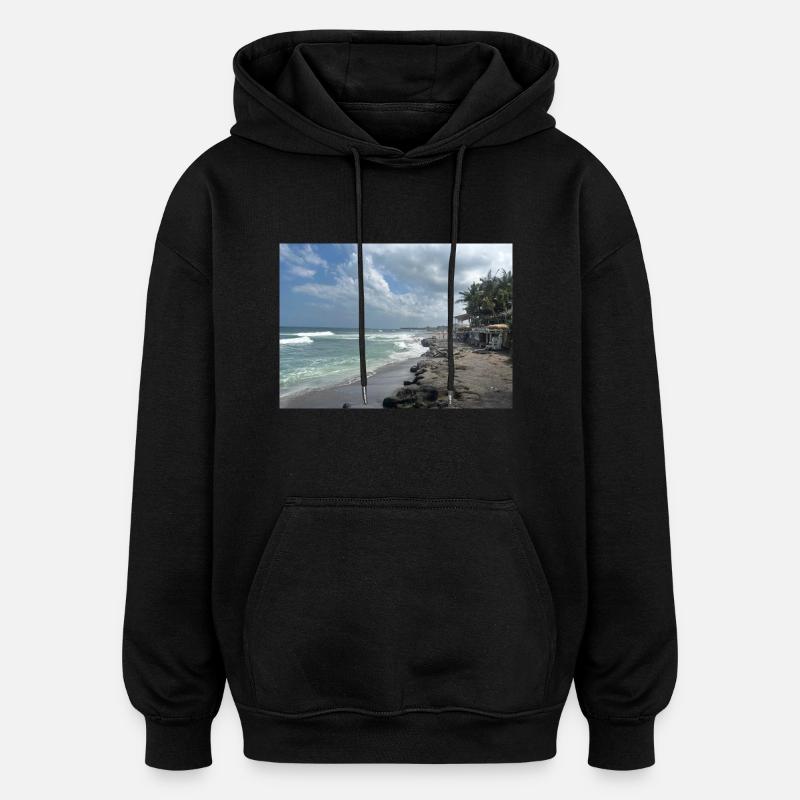 INDONET Bali Indonésie - Sweat à capuche oversize unisexe - noir
