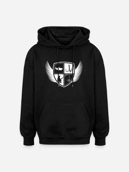 Fishing Fishing Fishing Hooks - Oversized Unisex Hoodie - black