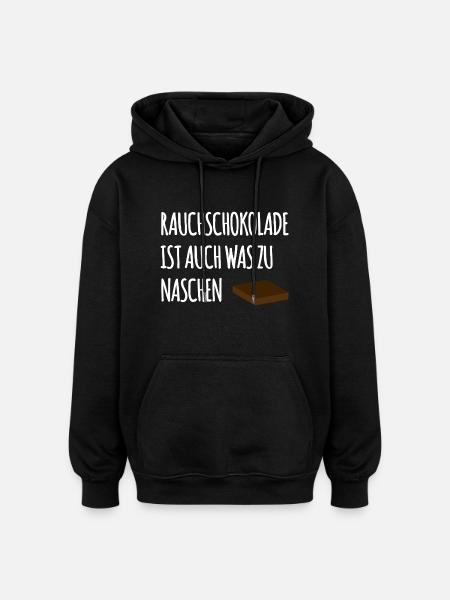 Smoked chocolate - Oversized Unisex Hoodie - black