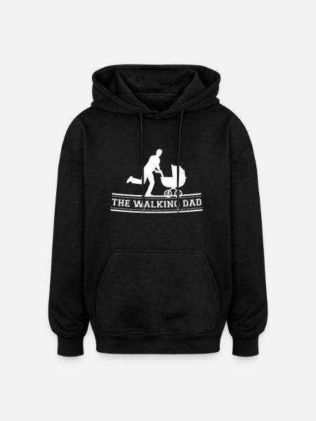 The Walking Dad - Oversized Unisex Hoodie - Schwarz