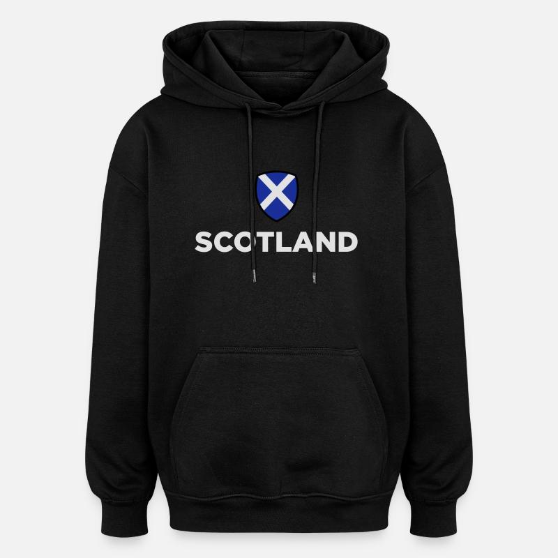 Drapeau national d'Ecosse - Sweat à capuche oversize unisexe - noir