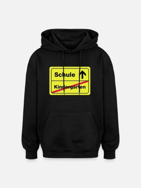 schule - Oversized Unisex Hoodie - black