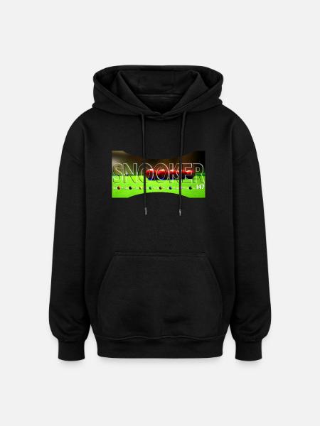 SNOOKER - maximum break - Oversized Unisex Hoodie - black