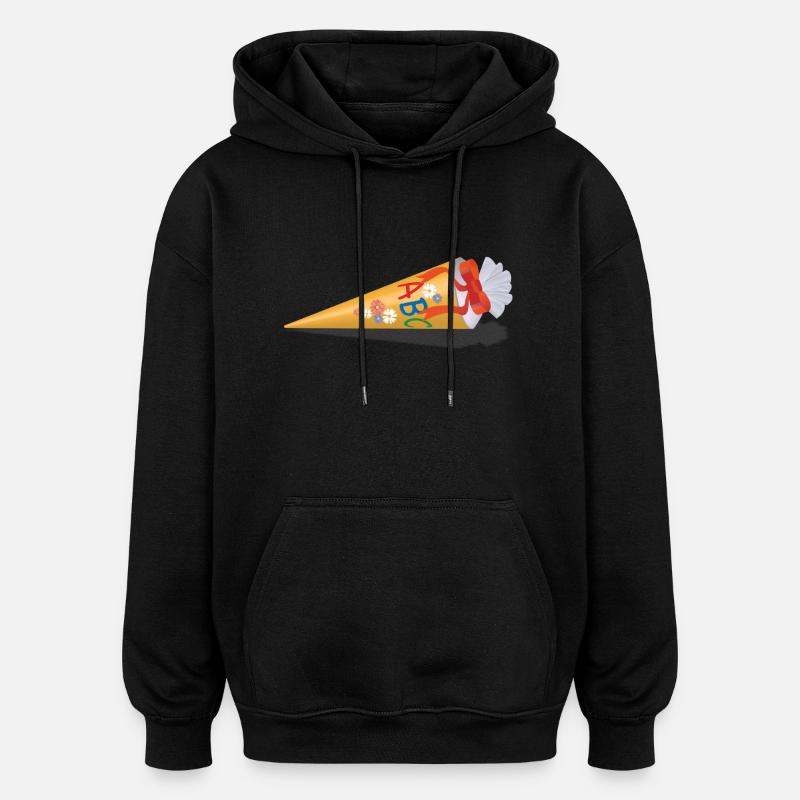 Schultüte zur Einschulung - Oversized Unisex Hoodie - Schwarz
