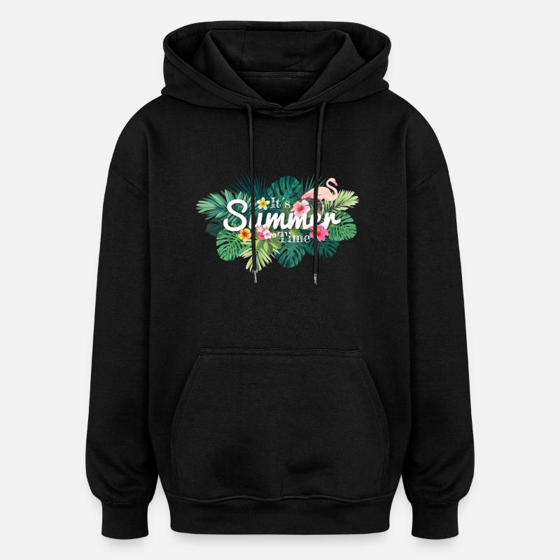 190717_permonte_Summer-Ti - Oversized Unisex Hoodie - Schwarz