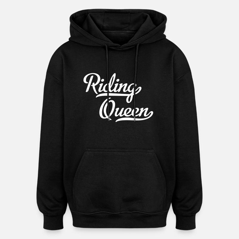 Équitation Queen - Sweat à capuche oversize unisexe - noir
