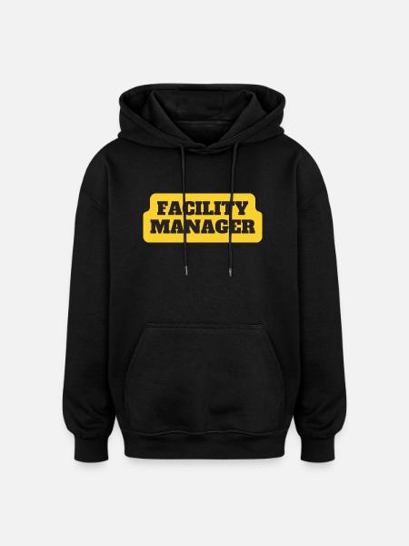 Facility Manager In-house technician Caretaker - Oversized Unisex Hoodie - black
