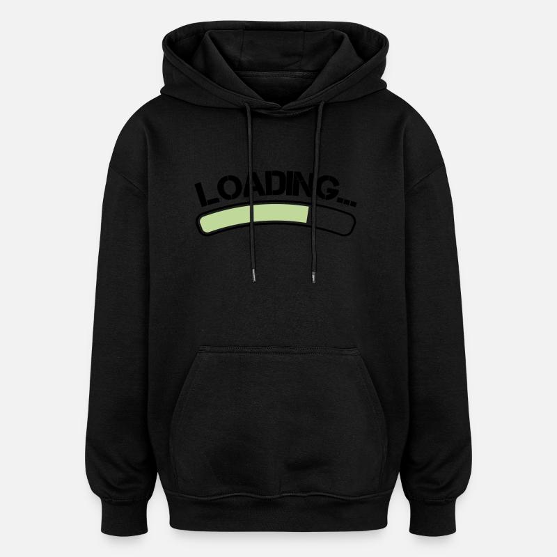 Loading - Oversized Unisex Hoodie - black