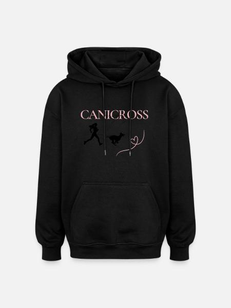 Canicross everyday women - Oversized Unisex Hoodie - black