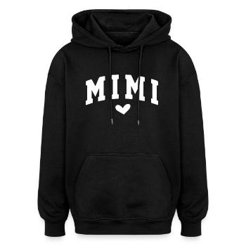 Mimi - Oversized Unisex Hoodie - Schwarz - Vorne - Noah (186cm)