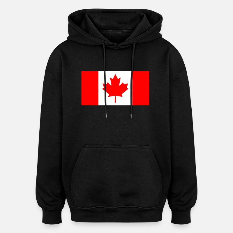 Canada - Sweat à capuche oversize unisexe - noir