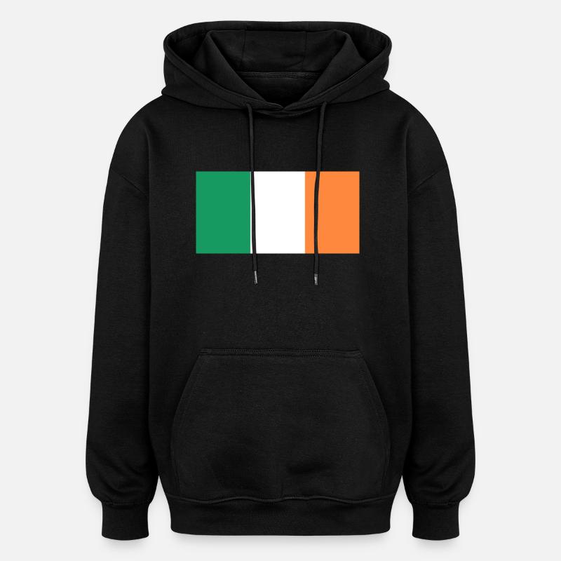Irlande - Sweat à capuche oversize unisexe - noir