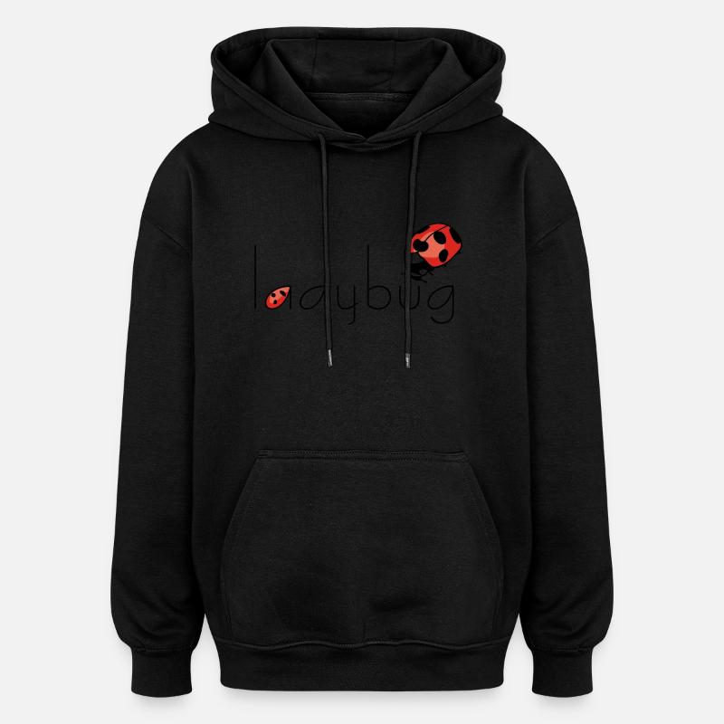 ladybug Marienkäfer - Oversized Unisex Hoodie - Schwarz